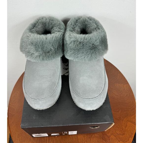 New Sorel Coffee Run Slippers in Quarry Suede Women's Size 10 - Picture 3 of 10